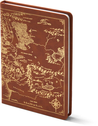 THE LORD OF THE RINGS MAP OF MIDDLE-EARTH 240 PAGE JOURNAL NOTEBOOK