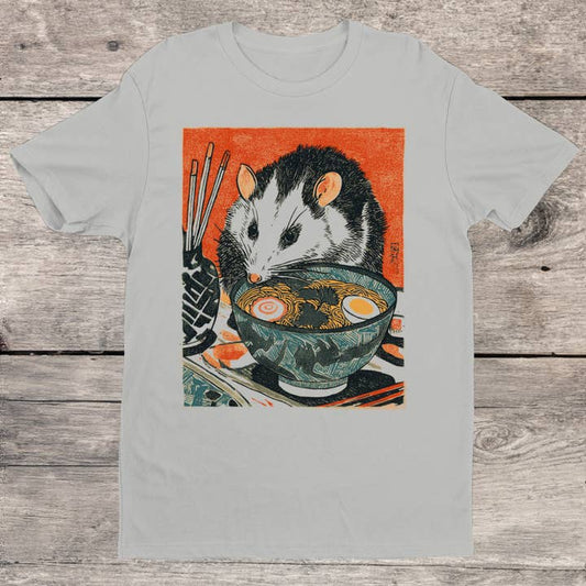 UKIYO-E POSSUM EATING RAMEN T-SHIRT
