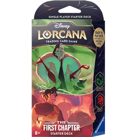 LORCANA THE FIRST CHAPTER STARTER DECK DARING & DECEPTION (EMERALD & RUBY)