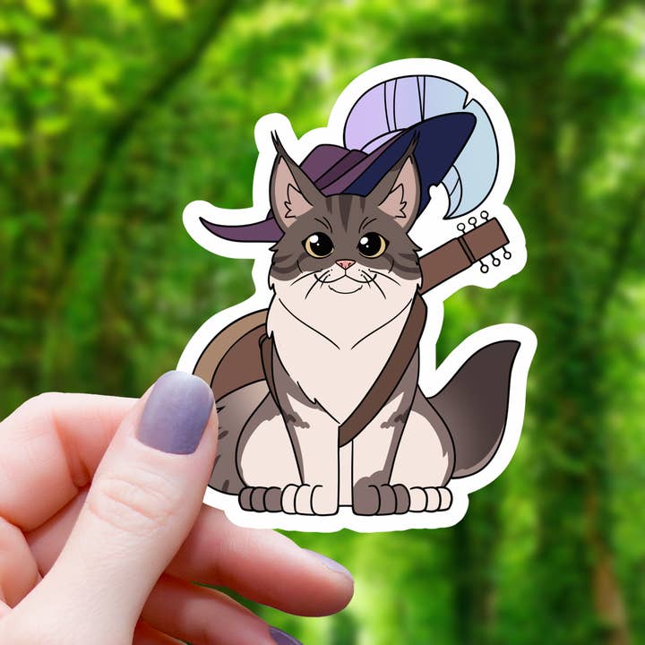 MAINE COON BARD TTRPG STICKER