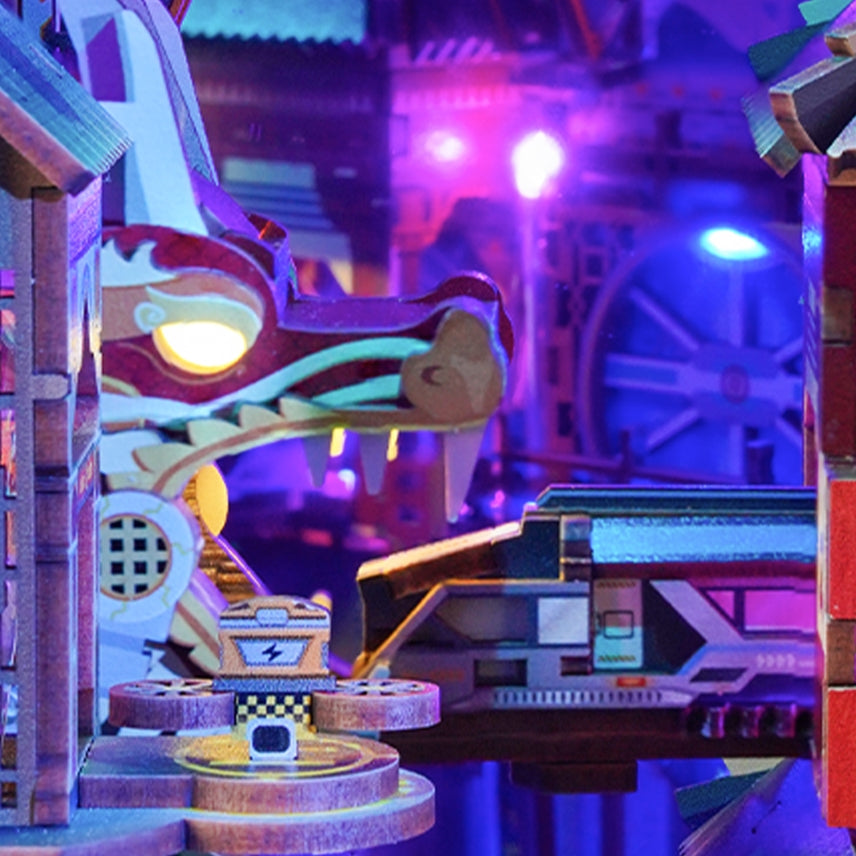 CYBER CITY 3D PUZZLE BOOK NOOK KIT