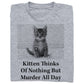 KITTEN THINKS OF MURDER T-SHIRT BY RAYGUN