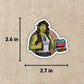 LEGENDS AND LATTES VIV WITH BOOKS STICKER