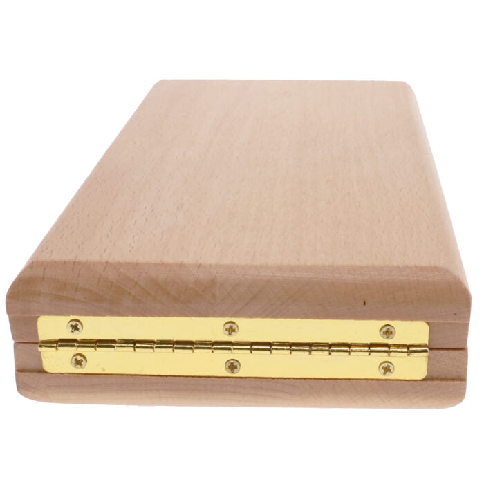 AFRICAN STONE GAME - SOLID FOLDING WOOD BOARD AND GLASS STONES (MANCALA)