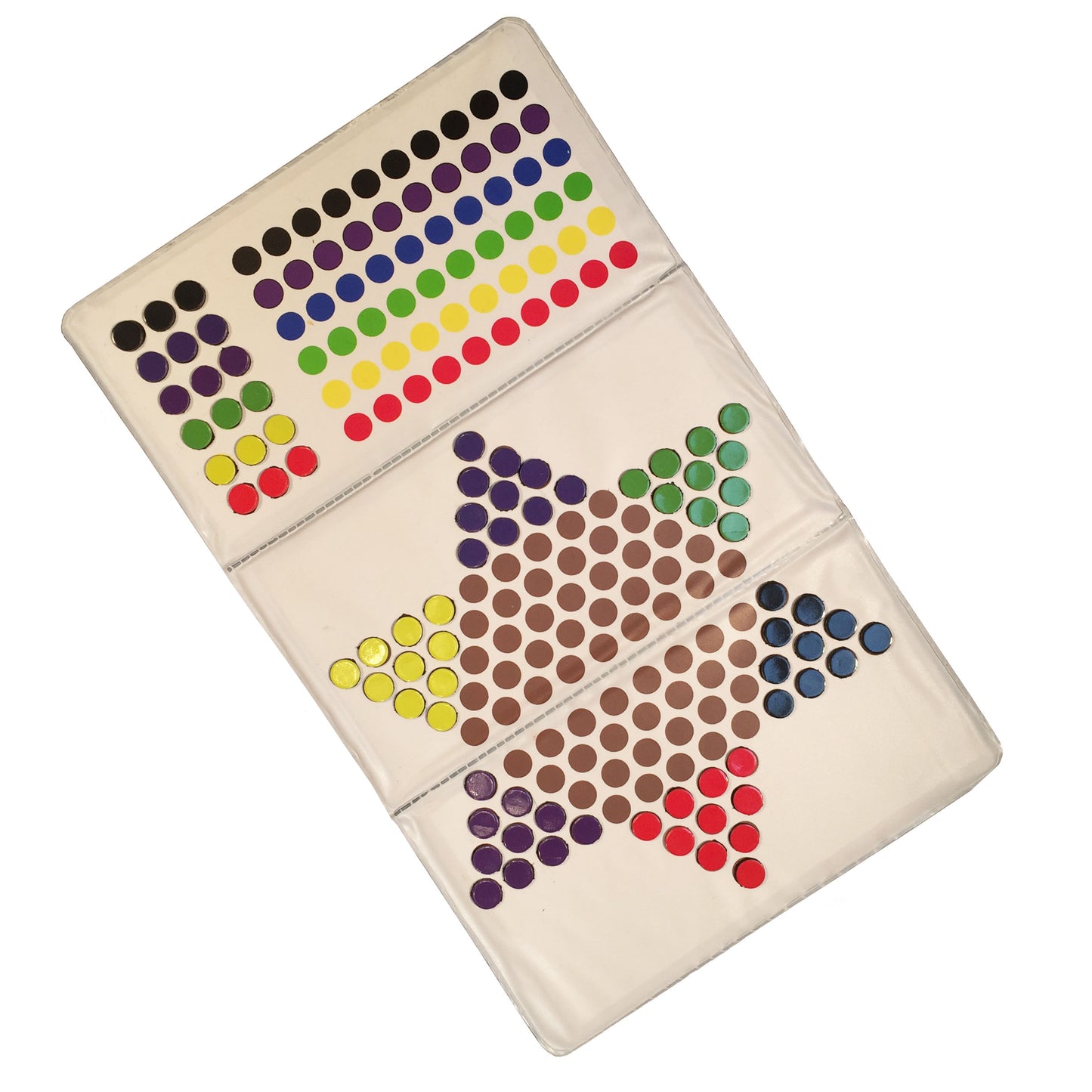 MAGNETIC CHECKBOOK CHINESE CHECKERS