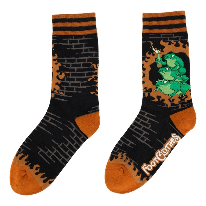 FROGS AGAINST FASCISM CREW SOCKS BY FOOTCLOTHES