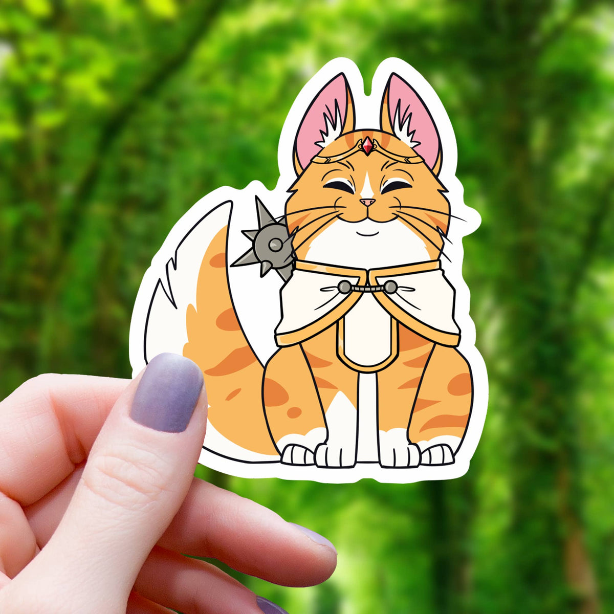 HAPPY CAT CLERIC STICKER