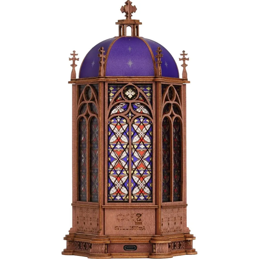 STARRY DOME CATHEDRAL 3D MINIATURE WOODEN PUZZLE KIT