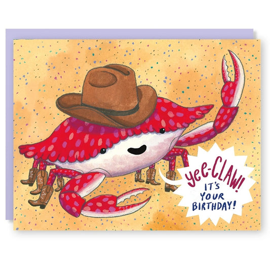 CRABBY BIRTHDAY GREETING CARD