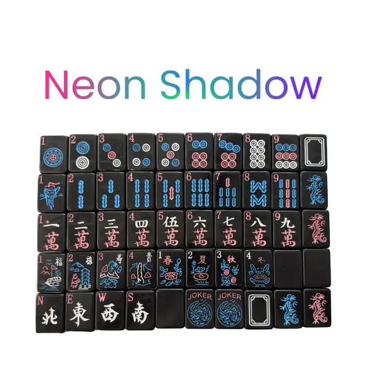 AMERICAN MAHJONG TILES SET: NEON SHADOW