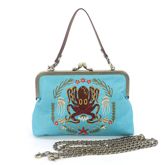 OCTOPUS KISSLOCK VINTAGE STYLE PURSE