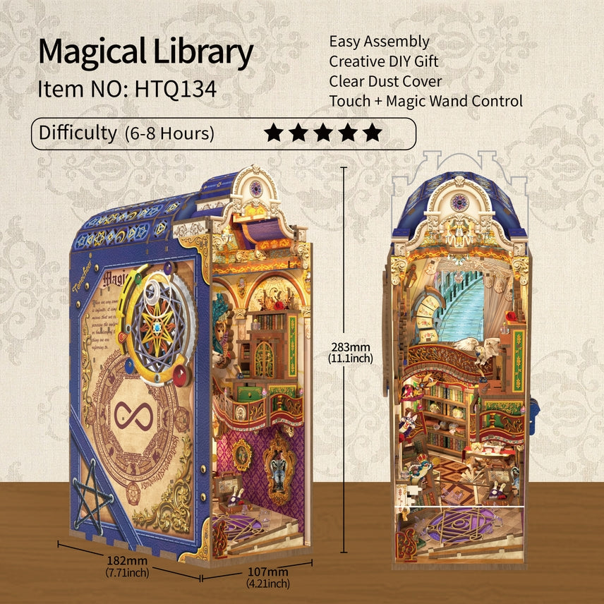 MAGICAL LIBRARY 3D PUZZLE BOOK NOOK KIT