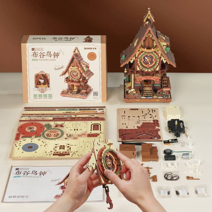 CUCKOO CLOCK MECHANICAL 3D WOODEN PUZZLE