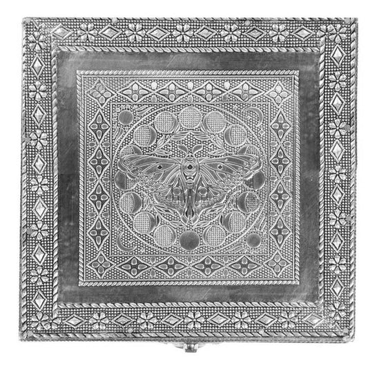 SILVER MOTH TAROT CARD BOX