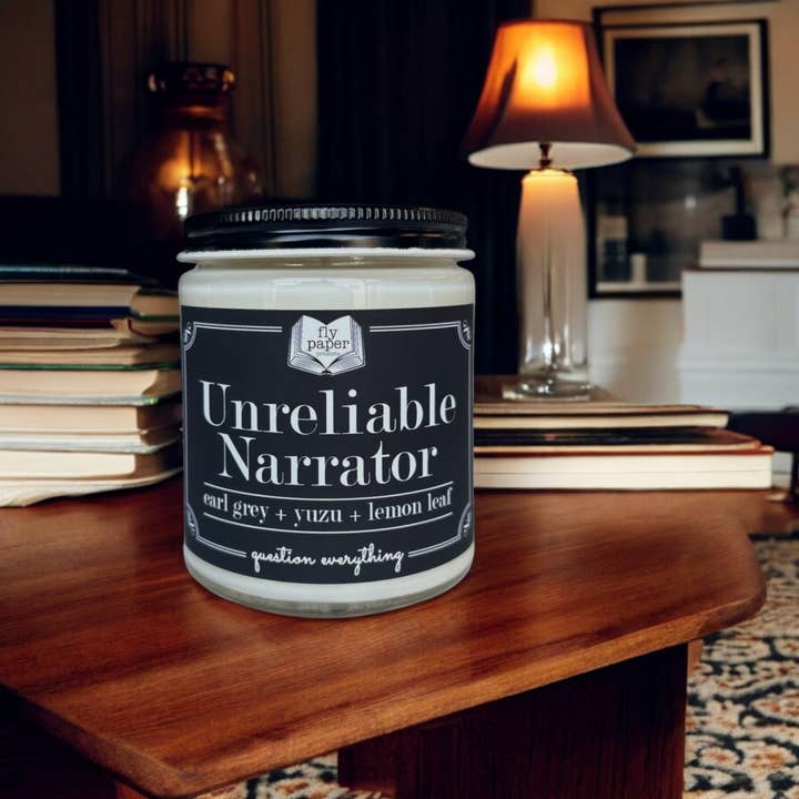 UNRELIABLE NARRATOR EARLY GREY YUZU LEMON JAR CANDLE