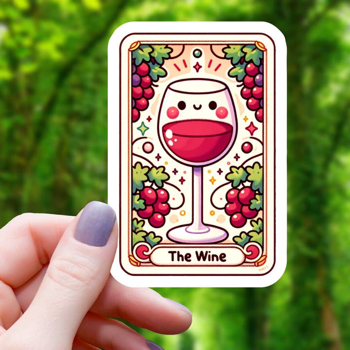 THE WINE TAROT CARD STICKER