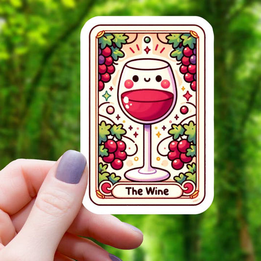 THE WINE TAROT CARD STICKER