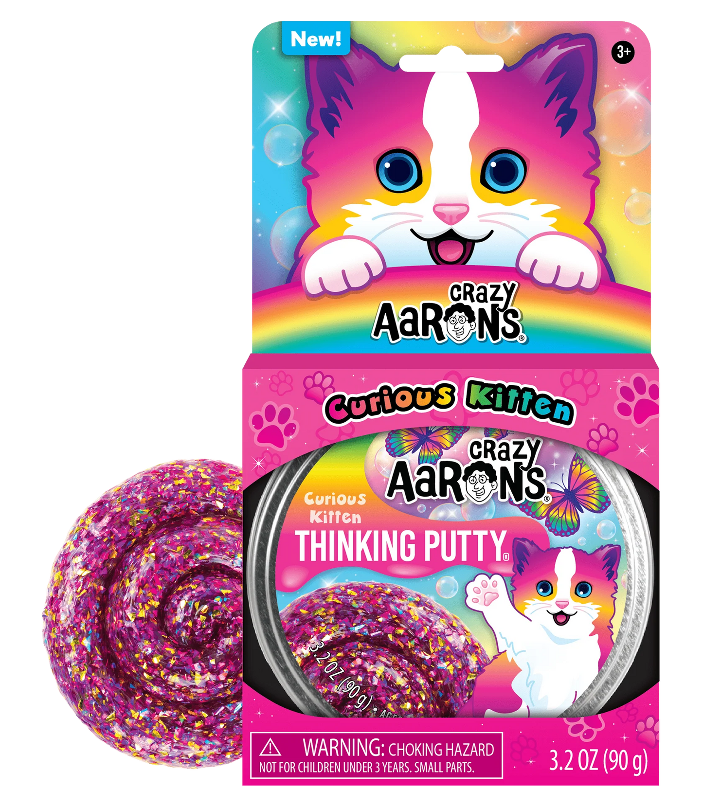CRAZY AARON'S THINKING PUTTY CURIOUS KITTEN