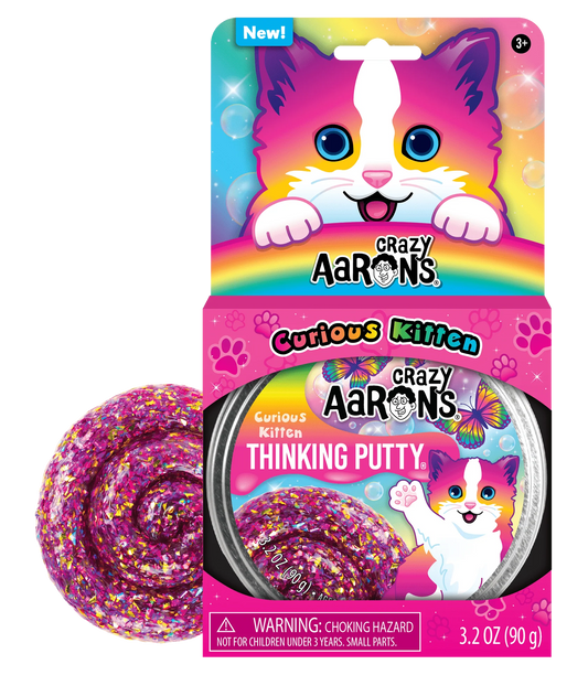 CRAZY AARON'S THINKING PUTTY CURIOUS KITTEN