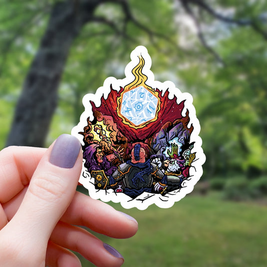 METEOR PARTY KILL TABLETOP RPG STICKER