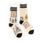 TOXIC CURIOSITIES CREW SOCKS BY FOOTCLOTHES