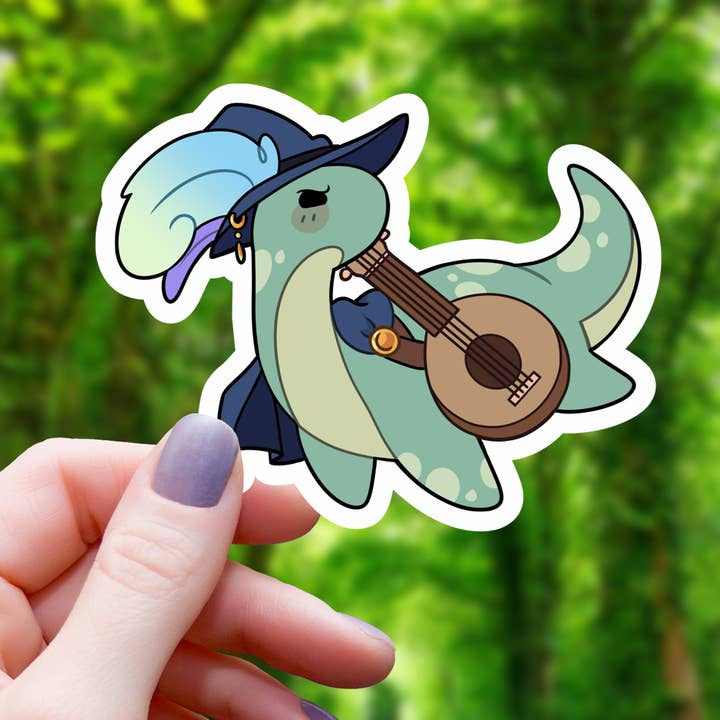 LOCH NESS MONSTER BARD TTRPG STICKER