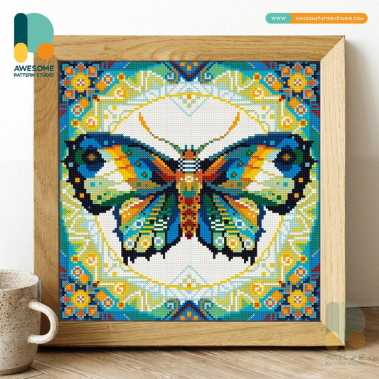 MANDALA BUTTERFLY DIY DIAMOND PAINTING KIT