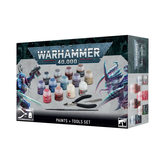 WARHAMMER 40K PAINT & TOOL SET