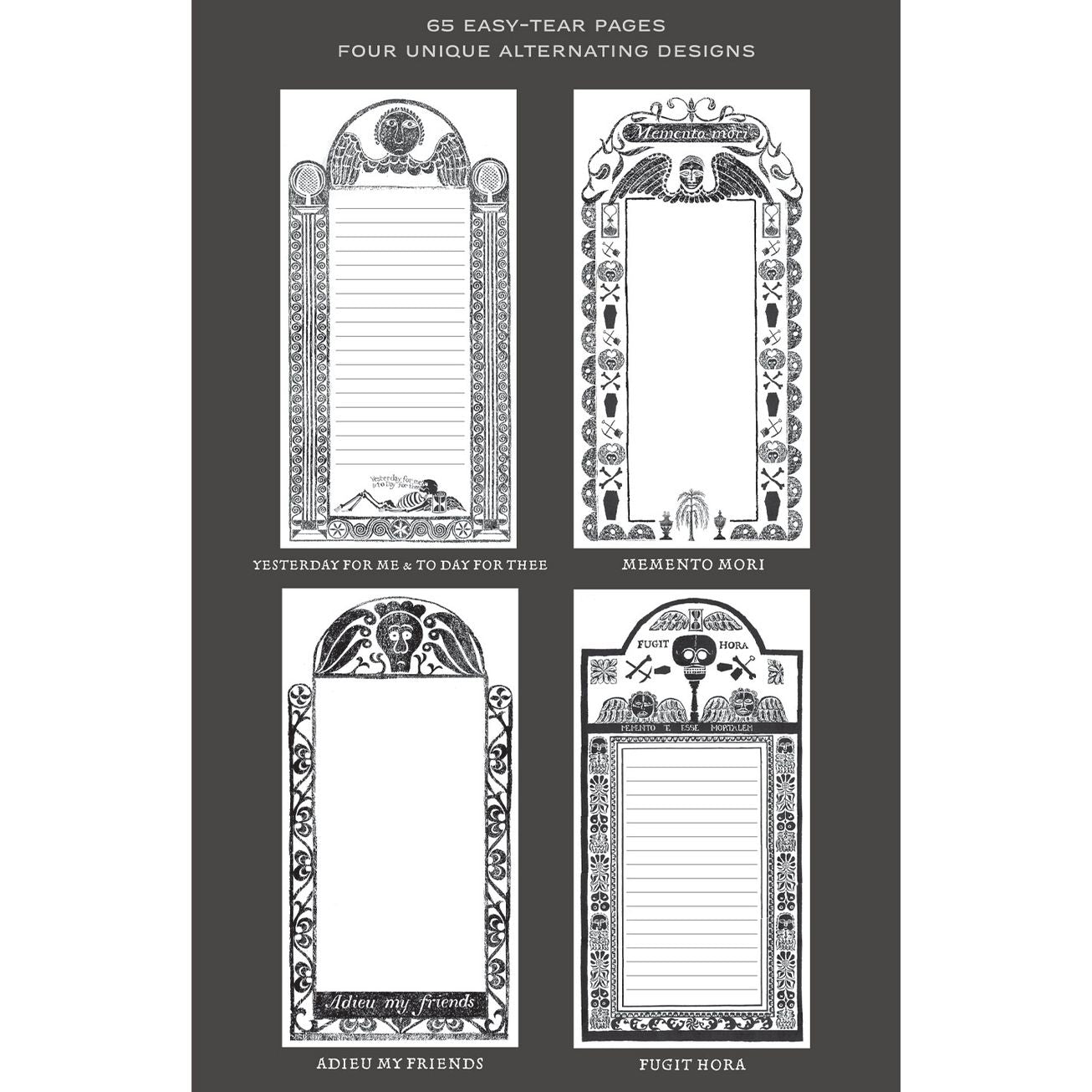 MEMO MORI GRAVESTONE ART NOTEPAD