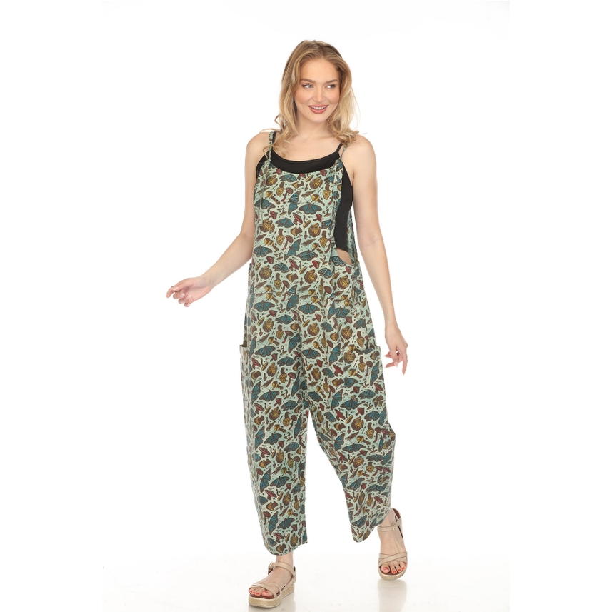 HOMESPUN BUTTERFLY OVERSIZED OVERALLS