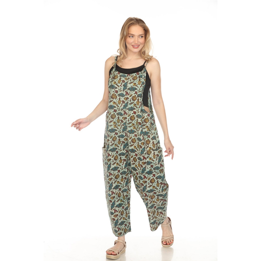 HOMESPUN BUTTERFLY OVERSIZED OVERALLS