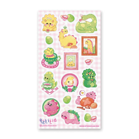 DARLING DINOS STICKER SHEET