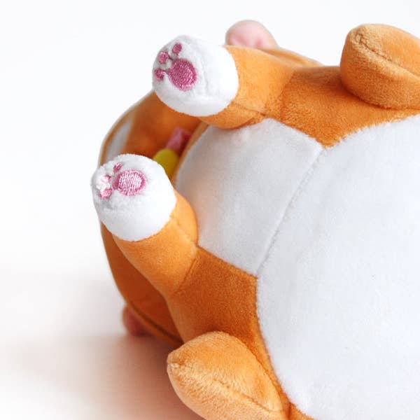 ANGRY CAT PLUSH: ORANGE TABBY