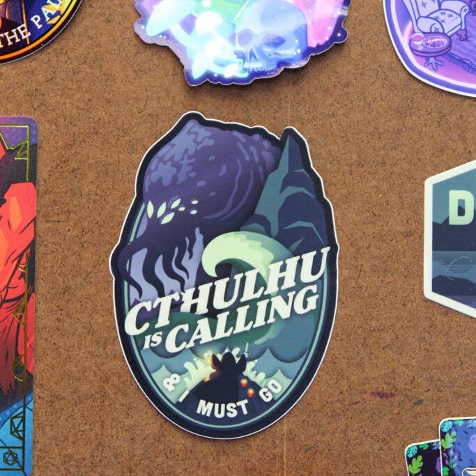 CTHULHU IS CALLING VINYL STICKER