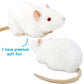 WHITE RAT PLUSH