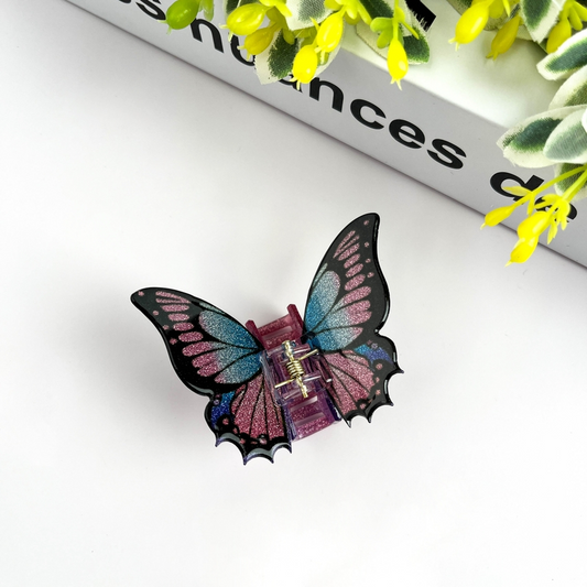 SMALL GLITTER BUTTERFLY HAIR CLAW