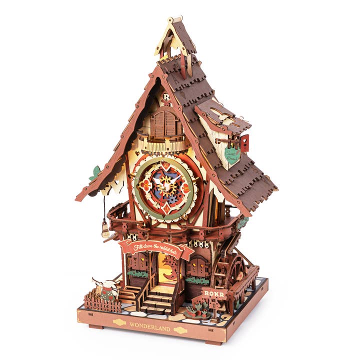 CUCKOO CLOCK MECHANICAL 3D WOODEN PUZZLE