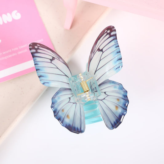 BLUE BUTTERFLY HAIR CLAW