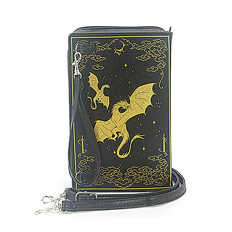 ROMANTASY DRAGON BOOK CLUTCH BAG