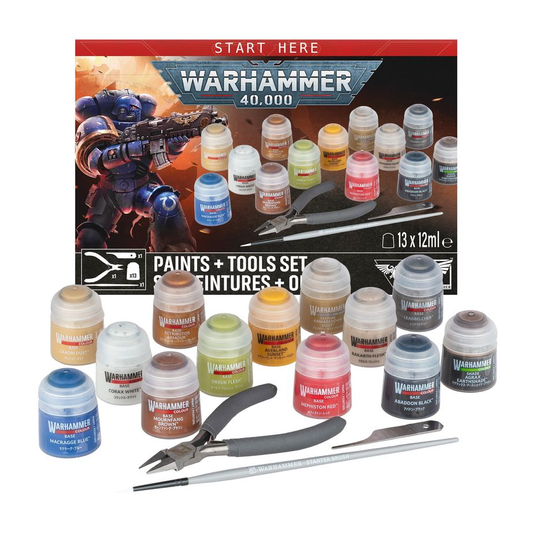 WARHAMMER 40,000 PAINT AND TOOLS SET 2026