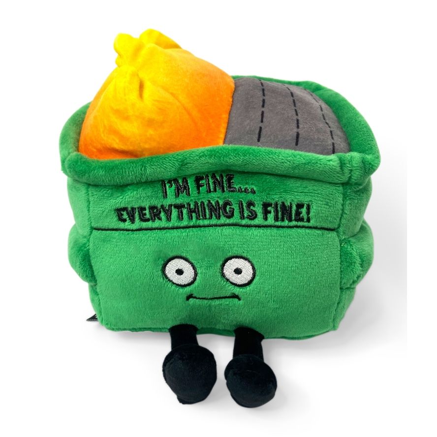 PUNCHKINS EVERYTHING IS FINE DUMPSTER FIRE PLUSH