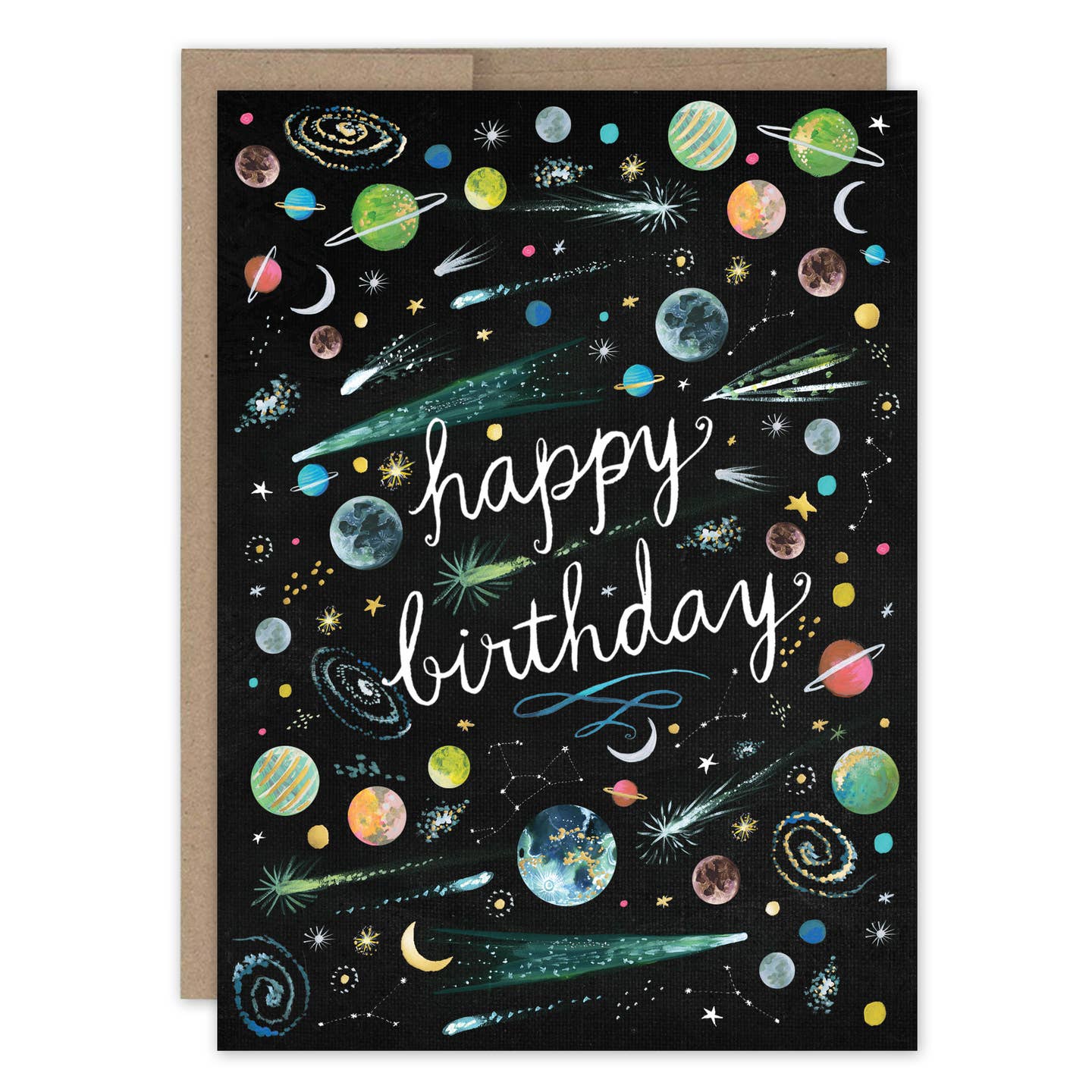 OUTER SPACE BIRTHDAY CARD