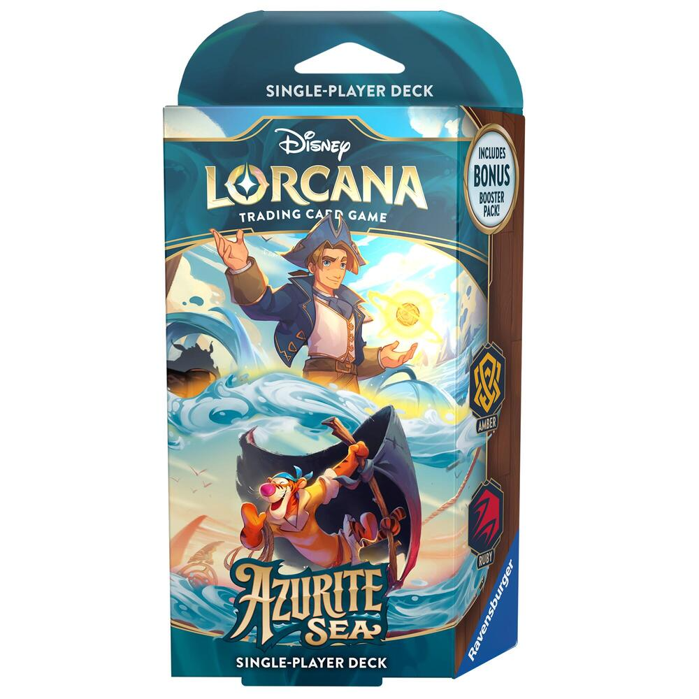DISNEY LORCANA AZURITE SEA STARTER DECK (AMBER & RUBY)
