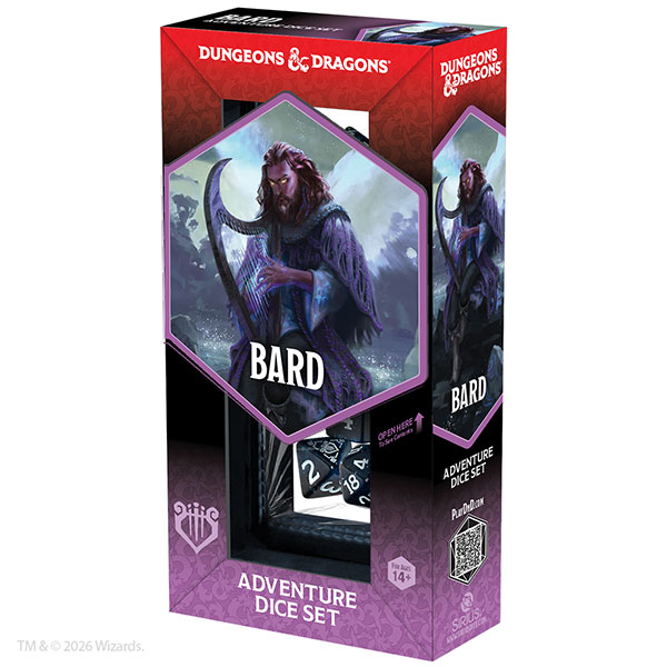 D&D ADVENTURE DICE: BARD BLUE/BLACK