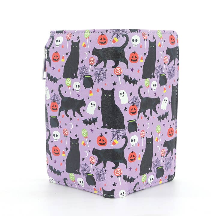 HALLOWEEN BLACK CAT COLLAGE WALLET