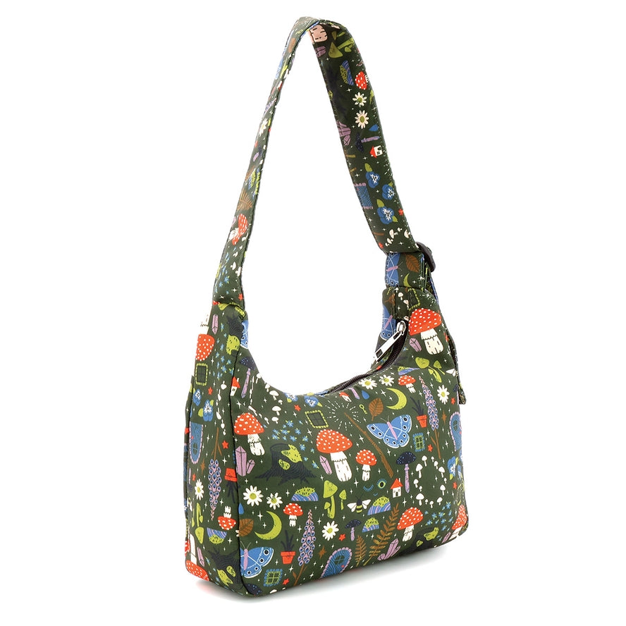 FIELD OF MUSHROOMS SHOULDER BAG