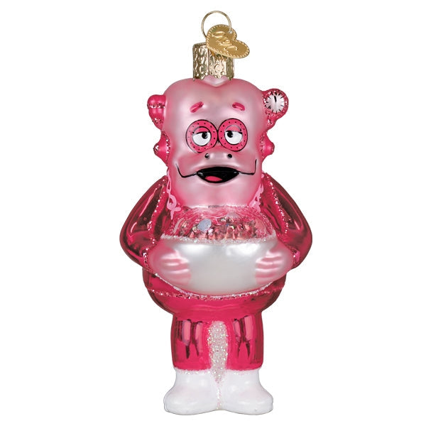 FRANKEN BERRY GLASS HOLIDAY ORNAMENT