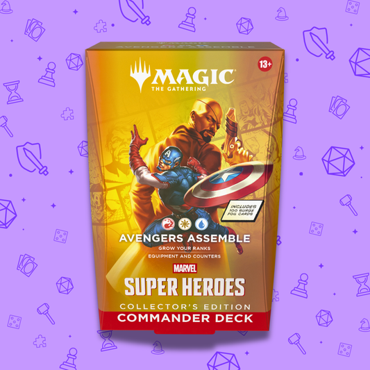 MAGIC THE GATHERING MARVEL SUPER HEROES AVENGERS ASSEMBLE COLLECTOR COMMANDER DECK PREORDER