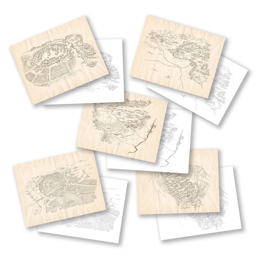 STONETOP RPG MAP SET (5)