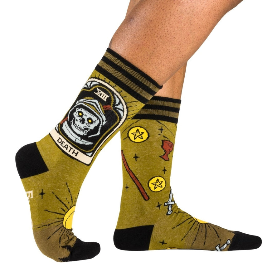 DEATH TAROT NOUVEAU CREW SOCKS BY FOOTCLOTHES